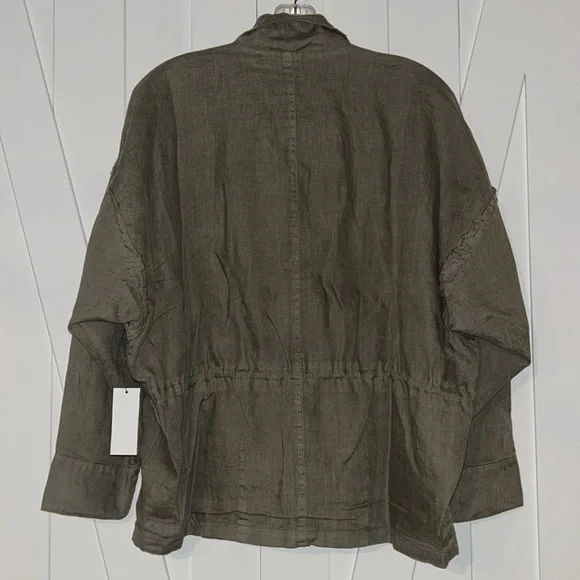 Joie Kendora Linen Cargo Jacket